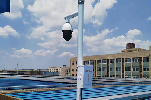 巢湖屋顶新能源发电4G监控球机摄像头
